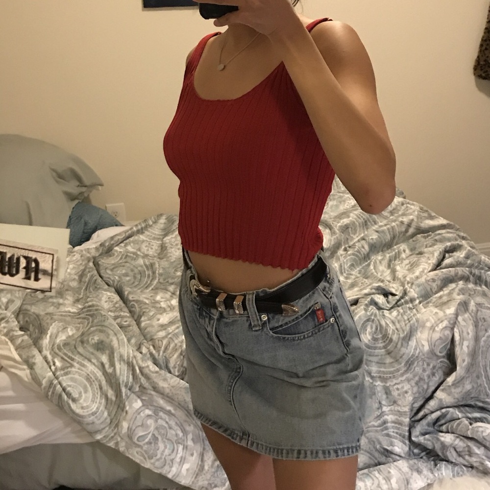 Mini Mudd jeans high waisted skirt